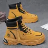 Botas Martin para Hombre 2026 Nuevo Otoño Caña Alta Suela Gruesa Estilo Británico Deportes al Aire Libre Motocicleta Ropa de Trabajo Botas Invierno para Hombre