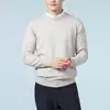 Outono Inverno Novo Suéter Casual Masculino Gola Redonda Solto Tamanho Plus Cor Sólida Manga Longa Tricô Camada Interna