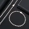 Pulseira de Corrente com Contas Redondas de Moissanita em Prata Esterlina 925 de 4mm Hip-Hop Transfronteiriço Europeu e Americano Luxo Leve de Alta Qualidade para Homens Feita Sob Medida
