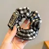 Scrunchie de Alta Qualidade Estilo Coreano para Mulheres, Elástico de Cabelo com Laço de Tecido da Moda, Acessório de Cabelo Corda para Coque Doce e Fofo