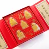 Foil dorado Fu Lu Shou Xi Cai Wu Lu Dios de la Riqueza Decoración Fu Gui San Bao Caja de Regalo Asociación Comercial Banco Fábrica de Regalos Tienda de Salida