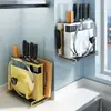 Estante de Almacenamiento de Cocina Personalizado, Portacuchillos, Estante para Tabla de Cortar, Estante de Almacenamiento Doméstico para Palillos y Cuchillos, Portacuchillos sin Clavos, Envío Directo
