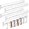 Suporte de Armazenamento para Óculos de Sol em Acrílico, Suporte de Exibição de Óculos de Sol Montado na Parede, Suporte de Exibição para Óculos, Preto