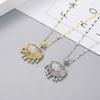 Nova Pedra Olho de Gato Ruyi Lock-shaped Diamond Ear Hook Feminino Estilo Coreano Simples All-match Estilo Famoso Vintage Brincos Modernos