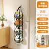 Bolsa de pendurar para guardar bolas para uso doméstico, organizador de várias camadas para futebol e basquete, prateleira de entrada para capacetes, chapéus e itens diversos