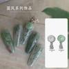 En Stock Nuevos Accesorios de Vidrio Estilo Chino Colgante Hebilla de Paz Imitación Jade Estilo Nacional Accesorios para Uñas Joyería Adornos Colgantes Hechos a Mano DIY