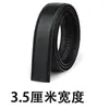 Cinto de Couro Puro Sem Fivela, Corpo de Cinto de Couro de Primeira Camada Masculino Sem Fivela, Cinto com Fivela Automática, Fábrica de Cintos de Couro Genuíno, Estilo Masculino