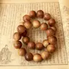 Pulsera de Ciprés de Acantilado Envejecido Taihang 2.0 Aceite Rojo Raya Horizontal Círculo Único Cuentas de Oración Alto Contenido de Aceite Estilo Antiguo Cuentas Budistas 108 Piezas Venta al por Mayor desde el Fabricante