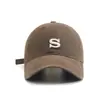 ¡Nuevo para el otoño! Gorra de béisbol bordada con letras estilo coreano, nuevo modelo 2026, versátil para mujeres con circunferencia de cabeza grande, hace que la cara se vea más pequeña, gorra visera