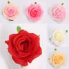 Cabeça de rosa artificial, acessórios de flores de rosas artesanais, arranjo de flores para parede, corsage, decoração de cabeça de carro, casamento, dia dos namorados