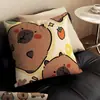 Capibara Lindo Dibujo Animado Bidimensional Cojín Lindo Sofá Dormitorio Dormitorio Cojín Regalo de Cumpleaños