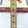 Gasa de hebra dorada nueva de 4 cm de ancho, lentejuelas, estilo étnico, accesorios de bordado para ropa, joyería hecha a mano DIY al por mayor