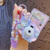Chaveiro Autêntico Sanrio Quadro de Desenho Magnético com Bolinhas de Aço Fofo Descompressão Kuromi Pingente para Chaveiro de Bolsa Presente