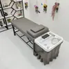 Cama de champú salón de peluquería barbería salón de belleza estilo tailandés completamente reclinable limpieza de oídos con calentador de agua integrado cama de lavado