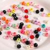 Pulsera de cuentas de cuatro vías con pintura de aleación hecha a mano, collar, conexión femenina, accesorios de joyería, material de cuentas sueltas al por mayor