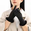 Guantes de Ciclismo de Invierno 2026 Otoño e Invierno para Mujer con Forro de Polar, Cortavientos, Resistentes al Frío, Dedos Libres Táctiles, Adulto, Modernos