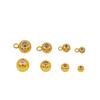 Chapado en Cobre Oro Verdadero 18K/14K Silicona Ajustables Posicionamiento Cuentas diy Hecho a Mano Collar Pulsera Joyería Accesorios