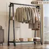 Cabideiro Simples de Chão Quarto Cabide Móvel para Roupas Secador de Roupas Interno para Casa Cabideiro de Armazenamento de Roupas para Quarto