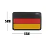 Patch Emblema Bandeira Nacional de Borracha PVC 3D Bordado Bandeiras Nacionais do Mundo Gancho Velcro Adesivo Decorativo para Mochila