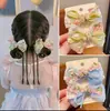 Nuevo Pasador de Pelo con Lazo de Encaje y Perlas para Niñas Pinza Lateral para Bebé Accesorio para el Cabello Bordado de Flores Super Hada