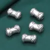 Acessórios de Prata Esterlina 990 Prata para Pés Redondo Xiangyun Barril Contas Acessórios Retro 3D Prata Dura DIY Material para Contas Feito à Mão Joias