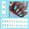 Quadrado europeu estilo verão verde fresco suave florzinha estilo ins europeu e americano manicure combinável peça de esmalte