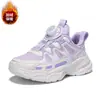 Sapatos Infantis de Inverno de Algodão com Acolchoamento de Algodão Sapatos Esportivos Espessados de Algodão para Meninas Sapatos de Algodão Secundários Quentes para Estudantes Sola Grossa Sapatos para Meninos Meninos