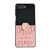 Estilo Europeo y Americano de Lujo Adecuado para Funda Protectora de Teléfono Móvil Samsung Zflip3 Creativa Anti-Caídas y Antideslizante Flip4 Estilo Nuevo de Celebridad de Internet