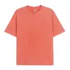 Camiseta retro americana de 230g, lavada y desgastada, hombros caídos, corte holgado, cuello redondo, manga corta, estilo de pareja moderno, venta al por mayor para ventas transfronterizas