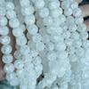 Miçangas de vidro estourado de duas cores para acessórios DIY, material misto para confecção de joias artesanais, contas soltas de cristal, preto