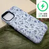 Case Magnético para Celular Europeu Mais Vendido, Desenho em Linha de Porcelana Azul Azul e Branco, Camada Dupla Anti-Queda PC Duas em Uma Case com Película Brilhante