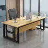 Escritorio de oficina, escritorio para computadora individual, escritorio de entrenamiento estilo minimalista, escritorio de oficina para jefe grueso y reforzado, escritorio para gerente, escritorio de estudio
