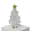 Árbol de Navidad de Vidrio Soplado a Mano de 8.5 cm Zibo Manualidades de Vidrio Árbol de Navidad Giratorio Jingdezhen