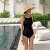 Oferta especial] Moda Coreana comércio exterior maiô feminino sexy sem costas triângulo peça única cobre carne emagrece seios pequenos maiô para águas termais