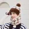 Combinación de Gorro y Braga para Cuello de Invierno para Ciclismo al Aire Libre, Forro Polar para Calidez, Máscara de Ciclismo a Prueba de Viento, Circunferencia de Cabeza Grande, Gorro Envolvente para la Cabeza Resistente al Frío