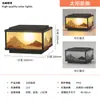 Iluminación para Decoración del Hogar Zhongshan Lámpara de Columna de Jardín de Aluminio Solar para Patio Nuevo Estilo Chino Lámpara Solar para Exteriores de Valla