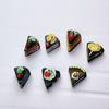 Pastelito Triangular Pequeño Simulado DIY Accesorios de Joyería Casa de Juego Pegamento Carcasa para Teléfono Móvil Accesorios de Resina Comida y Juguetes Venta al por Mayor