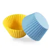 Molde de Silicona Redondo Marfin para Pastel, Molde para Hornear DIY, Taza para Pastel de 7 cm, Molde de Silicona para Pastel de Pudín