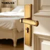 Nuevo Cerradura de Puerta Interior para Dormitorio y Oficina Estilo Chino, Tipo Universal para Baño y Cocina, Cerradura de Puerta Magnética Silenciosa Integrada