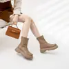 Botas Martin elegantes de estilo callejero de alto valor europeas y americanas 2026 Estilo popular de celebridad de Internet apertura superficial fresca cómodas Botas de mujer estilo Pequeño Chanel