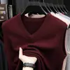 Chaleco de Lana Transfronterizo de Otoño e Invierno para Hombre con Cuello en V Suéter de Lana Engrosado Chaleco para Jóvenes y Mediana Edad Chaleco de Papá