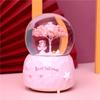 Decoração de casa Presente de Dia dos Namorados menina anjo criativa casal com bola de cristal de neve leve presente para estudante