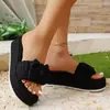 Sandálias de Salto Alto Casuais da Moda Feminina de Tamanho Grande com Solado de Corda e Grande Design Floral para Uso ao Ar Livre
