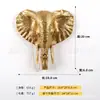 Decoração de Parede com Cabeça de Animal Resina Artesanato Estátua Cabeça de Elefante Venda Quente Novo Produto Transfronteiriço para Entrada e Sala de Estar Decoração de Interior