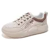 Nuevas Zapatillas Blancas de Malla 2025 para Mujer, Zapatos Casuales Transpirables Finos de Verano, Populares a la Moda Versátiles Zapatos Deportivos de Malla