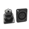 Conectores XLR Macho y Hembra de Plástico de 3 Pines Rectos en Stock, Conectores XLR de Plástico de 3 Pines, Conectores XLR Macho y Hembra