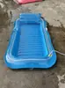 Cama flotante inflable de hoja de arce Anillo de natación para adultos Respaldo Juguete flotante para jugar en el agua Tumbona con parasol