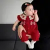 Ropa de Verano, Estilo Delgado, Mangas Volantes, Ropa de Verano, Mamelucos para Recién Nacidos, Abrigos para Bebé Niña, Monos, Estilo Pequeña Princesa