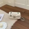 Nova Bolsa Transversal de Corrente de Nicho 2026 para Mulheres, Bolsa de Ombro Acolchoada com Laço Estilo Coreano, Bolsa de Moda Versátil de Alta Qualidade