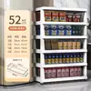 Armário de Armazenamento Multicamadas Prateleira de Armazenamento Caixa de Armazenamento de Plástico Tipo Gaveta Armário de Armazenamento Sanduíche Banheiro Cozinha Leidezhu